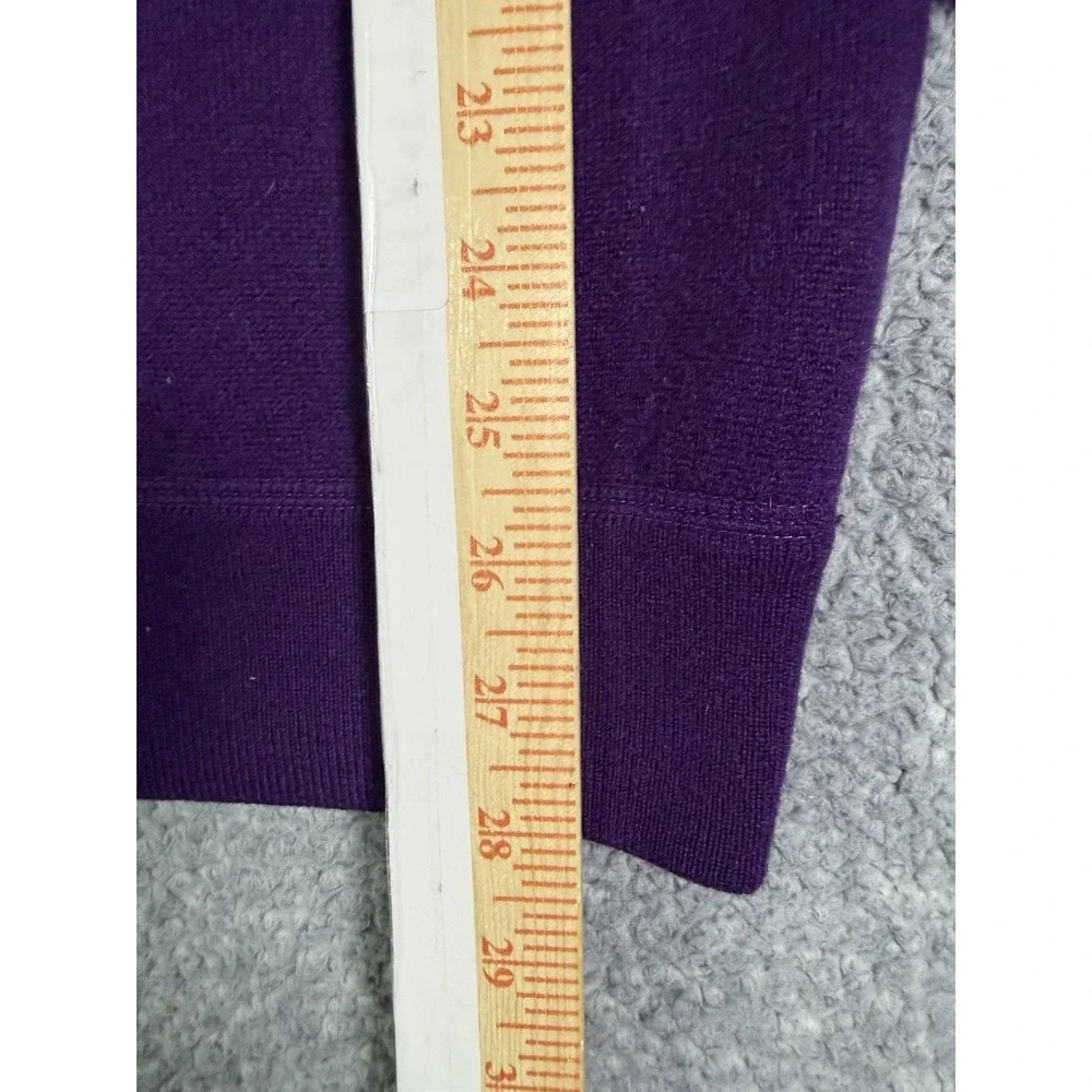 MANRICO 100% Cashmere Mens XL Purple Full Zip Sweater Jacket Made in Italy